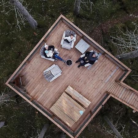 Treetop Ekne - Hytte I Skogen Med Hengebru Hotel Levanger Luaran gambar