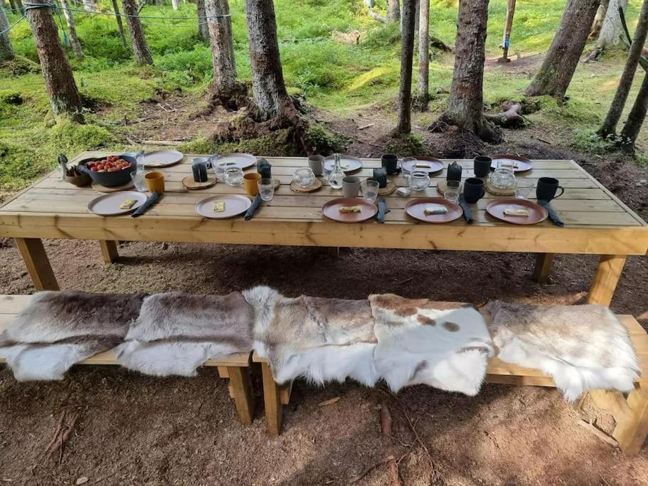 Treetop Ekne - Hytte I Skogen Med Hengebru Hotel Levanger Luaran gambar