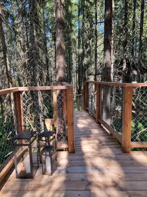 Treetop Ekne - Hytte I Skogen Med Hengebru Hotel Levanger Luaran gambar