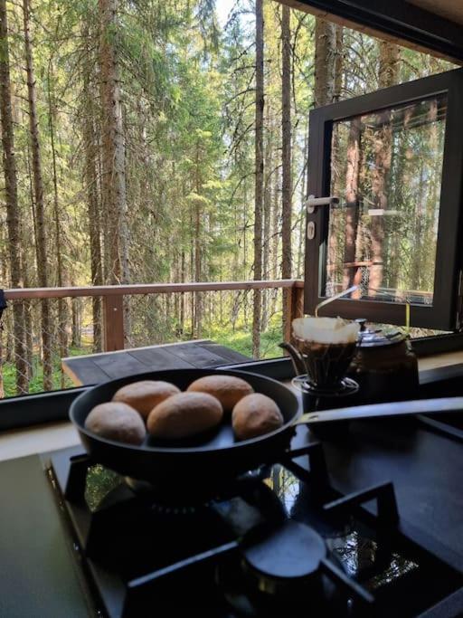 Treetop Ekne - Hytte I Skogen Med Hengebru Hotel Levanger Luaran gambar