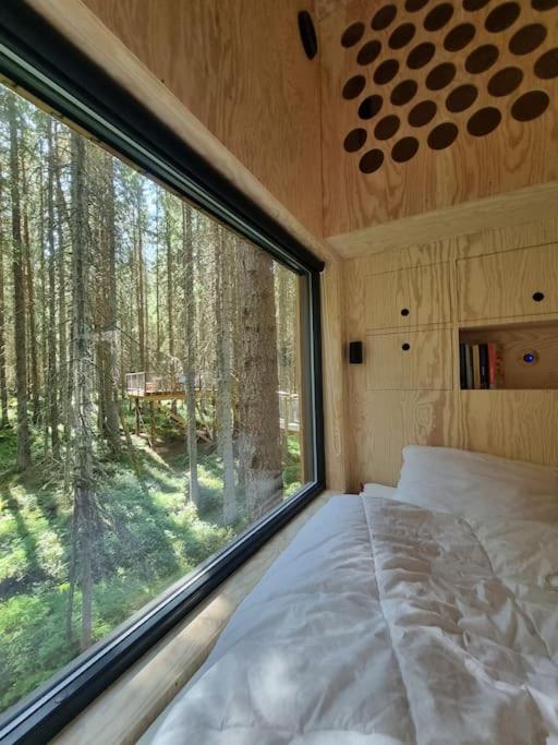 Treetop Ekne - Hytte I Skogen Med Hengebru Hotel Levanger Luaran gambar